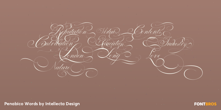 Penabico Words Font Poster #1