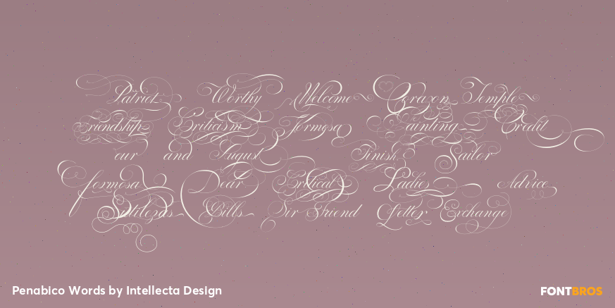 Penabico Words Font Poster #2