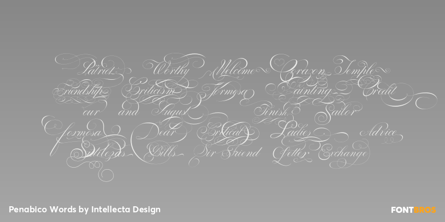 Penabico Words Font Poster #1