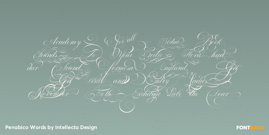 Penabico Words Font Poster #1