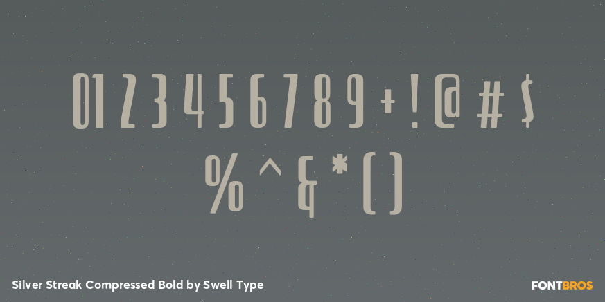Silver Streak Compressed Bold Font Poster #4