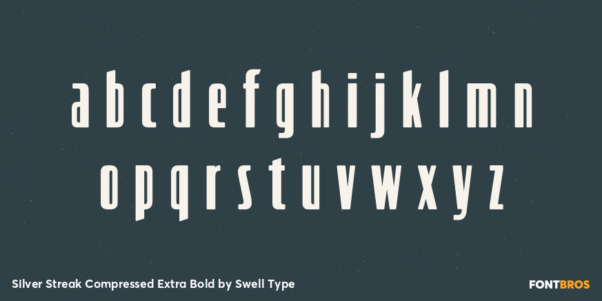 Silver Streak Compressed Extra Bold Font Poster #1