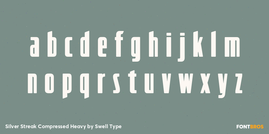 Silver Streak Compressed Heavy Font Poster #1