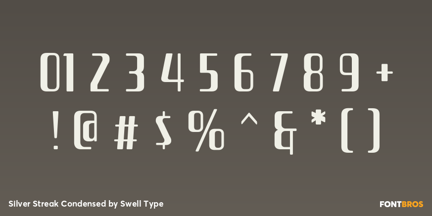 Silver Streak Condensed Font Poster #4