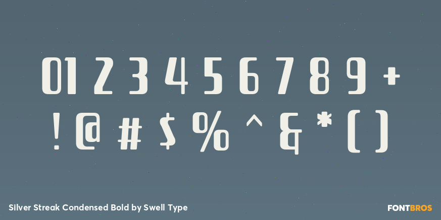 Silver Streak Condensed Bold Font Poster #1