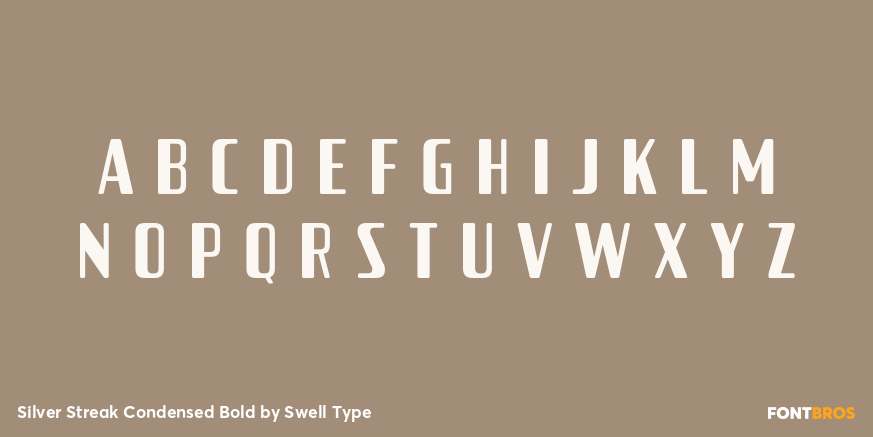 Silver Streak Condensed Bold Font Poster #2