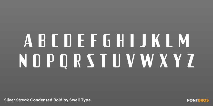 Silver Streak Condensed Bold Font Poster #1