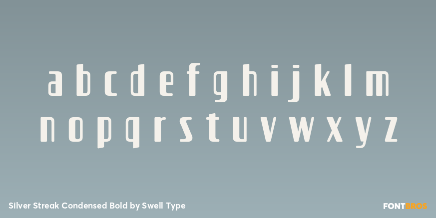 Silver Streak Condensed Bold Font Poster #1