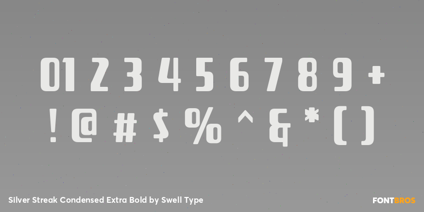 Silver Streak Condensed Extra Bold Font Poster #1