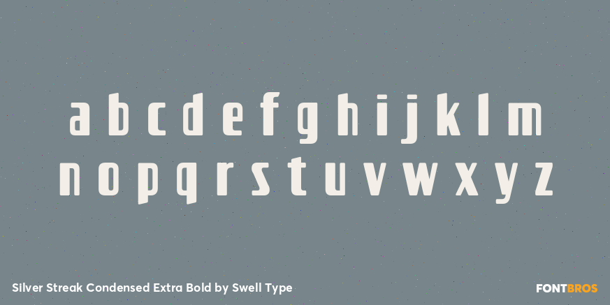 Silver Streak Condensed Extra Bold Font Poster #1