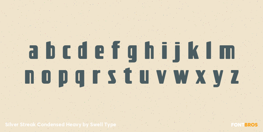 Silver Streak Condensed Heavy Font Poster #3