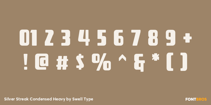 Silver Streak Condensed Heavy Font Poster #4
