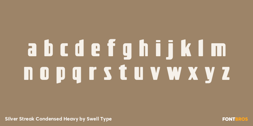 Silver Streak Condensed Heavy Font Poster #1