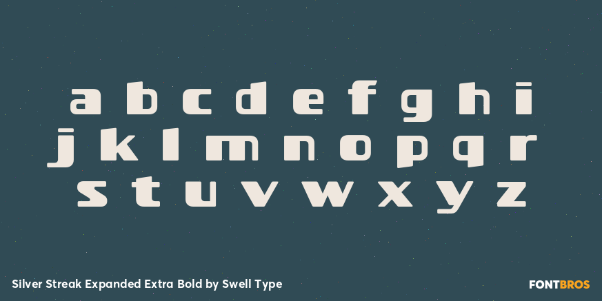 Silver Streak Expanded Extra Bold Font Poster #1