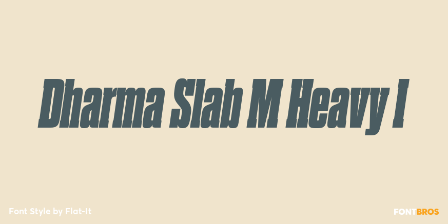 Dharma Slab M Heavy I Font Poster #1