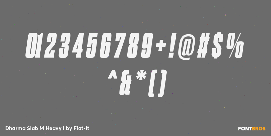 Dharma Slab M Heavy I Font Poster #1