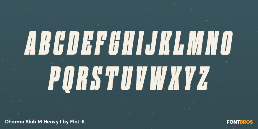 Dharma Slab M Heavy I Font Poster #1
