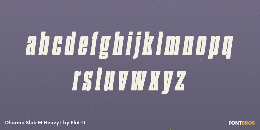 Dharma Slab M Heavy I Font Poster #1