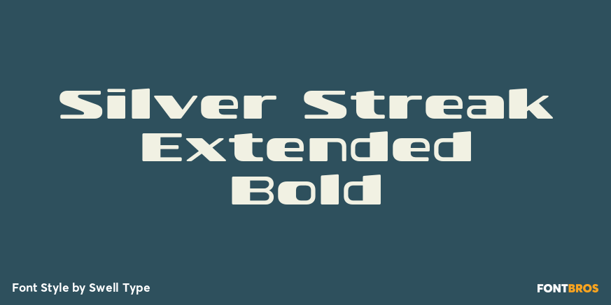 Silver Streak Extended Bold Poster