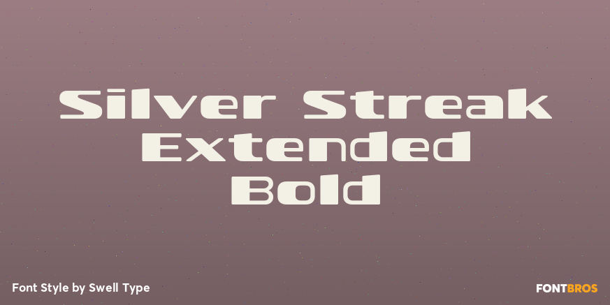 Silver Streak Extended Bold Poster