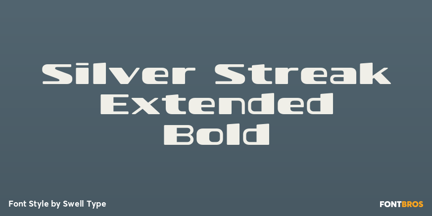 Silver Streak Extended Bold Poster