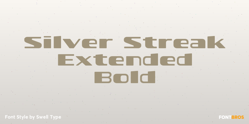 Silver Streak Extended Bold Poster