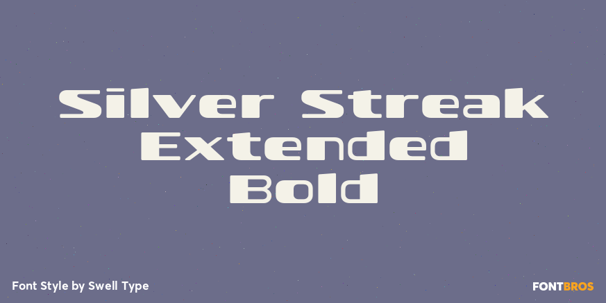 Silver Streak Extended Bold Poster