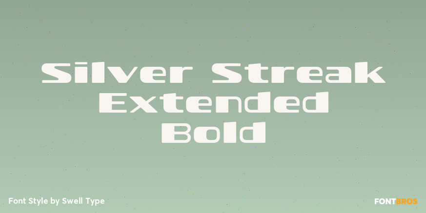Silver Streak Extended Bold Poster