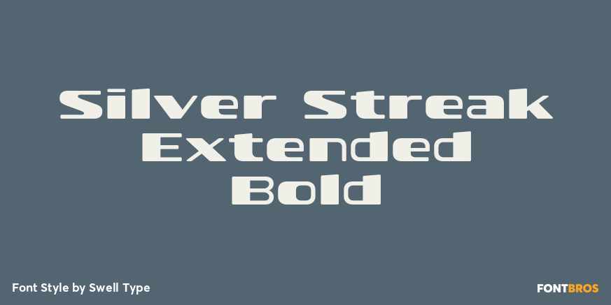 Silver Streak Extended Bold Poster