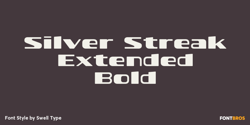 Silver Streak Extended Bold Poster