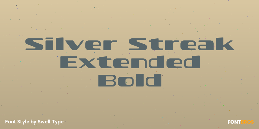 Silver Streak Extended Bold Poster