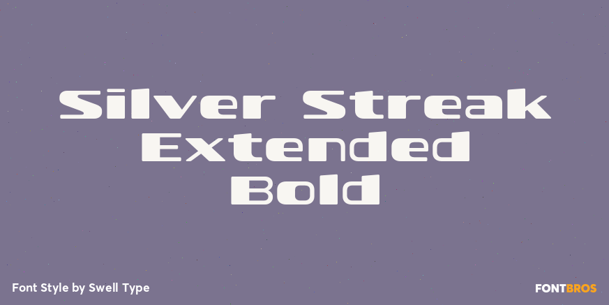 Silver Streak Extended Bold Poster