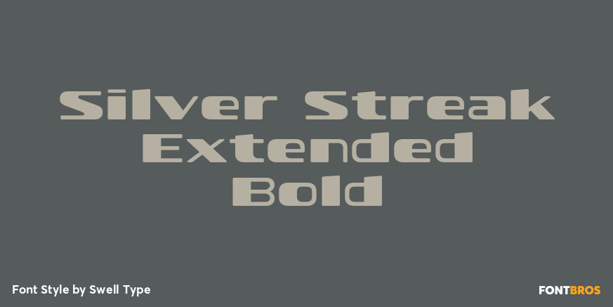 Silver Streak Extended Bold Poster