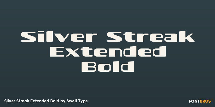 Silver Streak Extended Bold Poster
