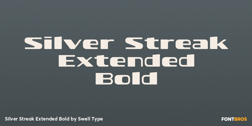 Silver Streak Extended Bold Poster