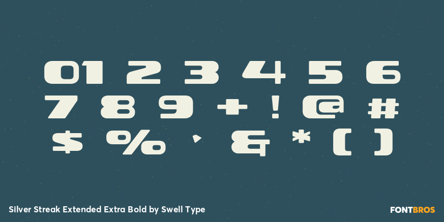 Silver Streak Extended Extra Bold Font Poster #1
