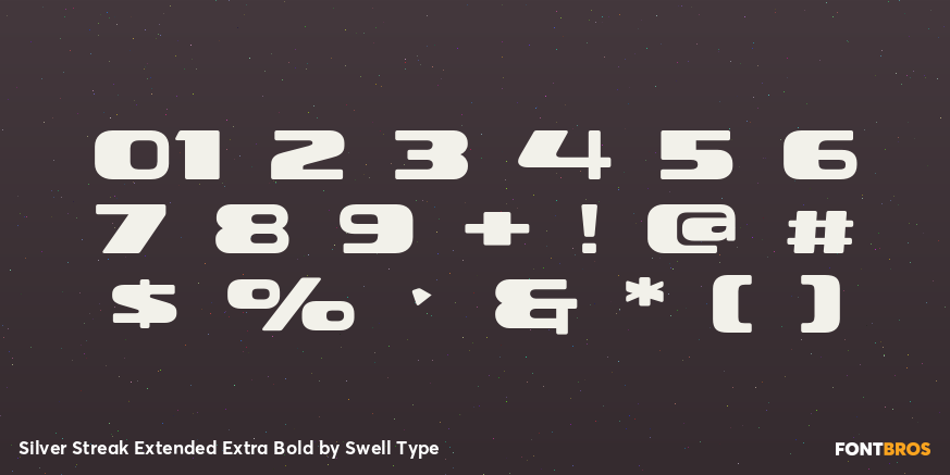 Silver Streak Extended Extra Bold Font Poster #4