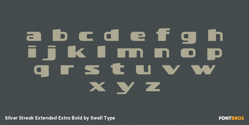 Silver Streak Extended Extra Bold Font Poster #1