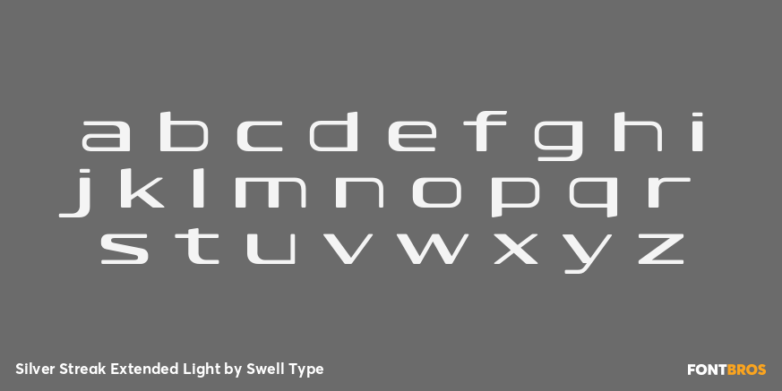 Silver Streak Extended Light Font Poster #3