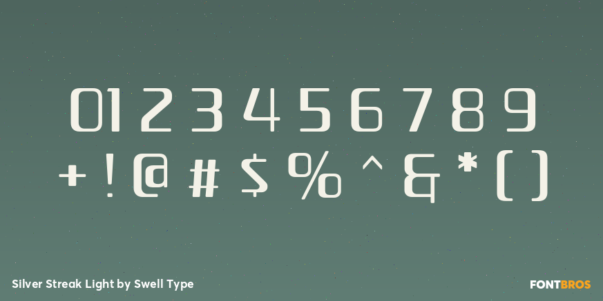 Silver Streak Light Font Poster #4