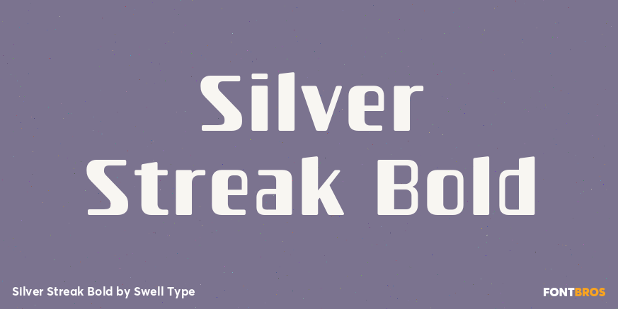 Silver Streak Bold Font Poster #1