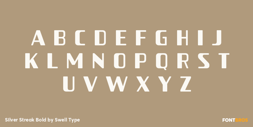 Silver Streak Bold Font Poster #1