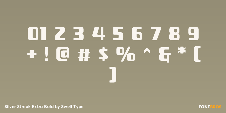 Silver Streak Extra Bold Font Poster #1