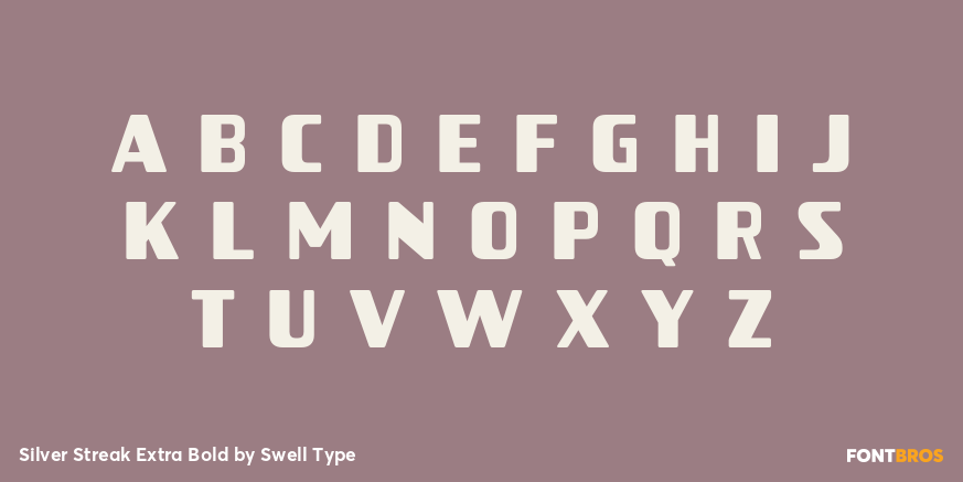 Silver Streak Extra Bold Font Poster #1