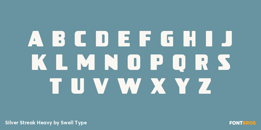 Silver Streak Heavy Font Poster #2