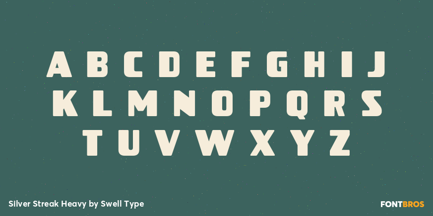 Silver Streak Heavy Font Poster #1