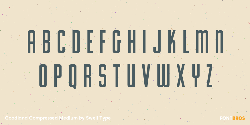 Goodland Compressed Medium Font Poster #2