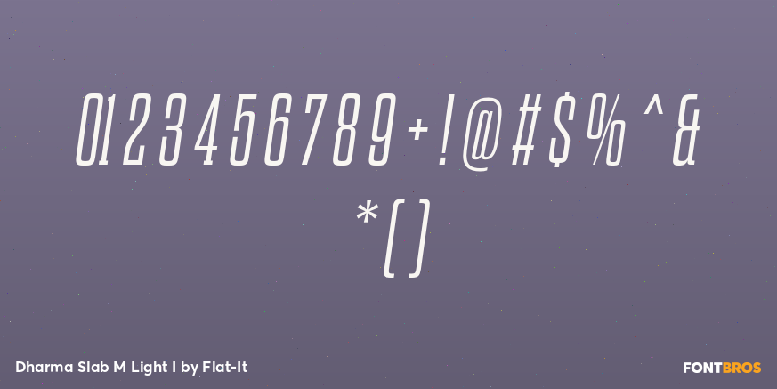 Dharma Slab M Light I Font Poster #1