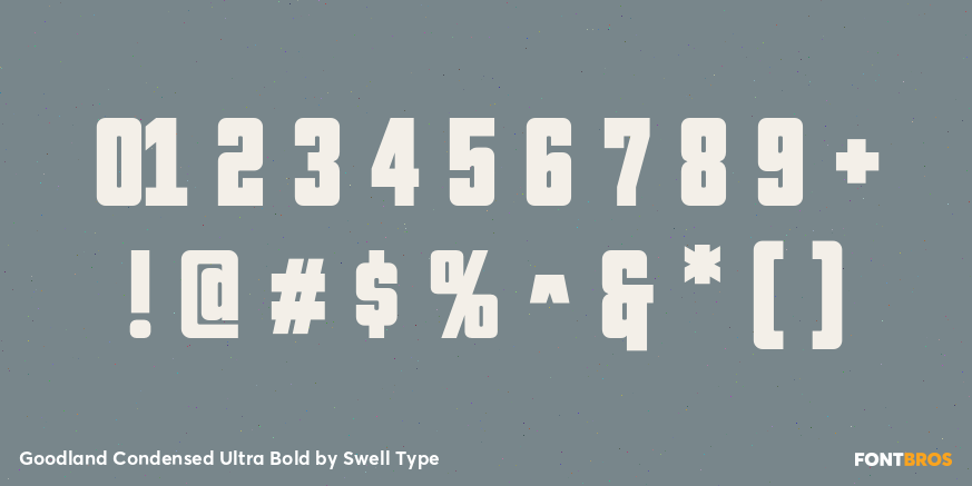 Goodland Condensed Ultra Bold Font Poster #1