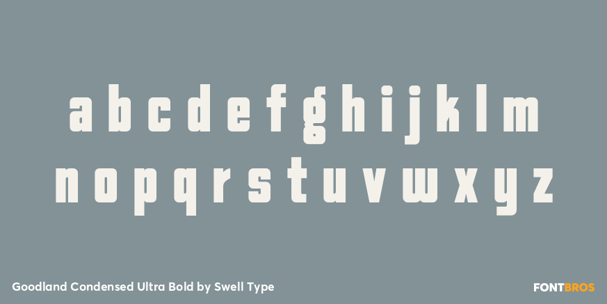 Goodland Condensed Ultra Bold Font Poster #1